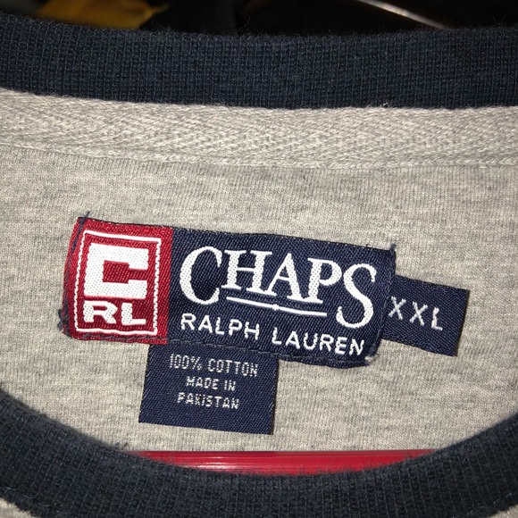 Vintage 90s chaps Ralph Lauren shirt xxl hip hop - Picture 2 of 4